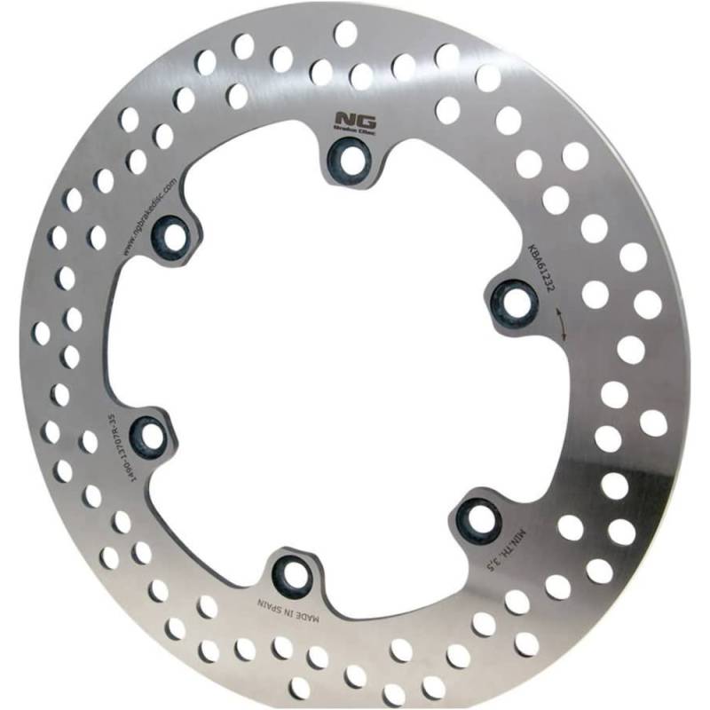 Ng brake disc ng1490 scheibenbremse bremsscheibe ng für yamaha mt 125 abs, yzf 125 r abs (2015-) hinten von NG Brake Disc