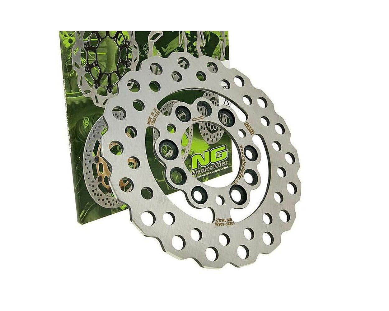 NG Multi Disc Bremsscheibe für Mbk Nitro 50 Jaguar Racing, Nitro 50 Naked, Nitro EU2 EU (VORN/HINTEN) von ng