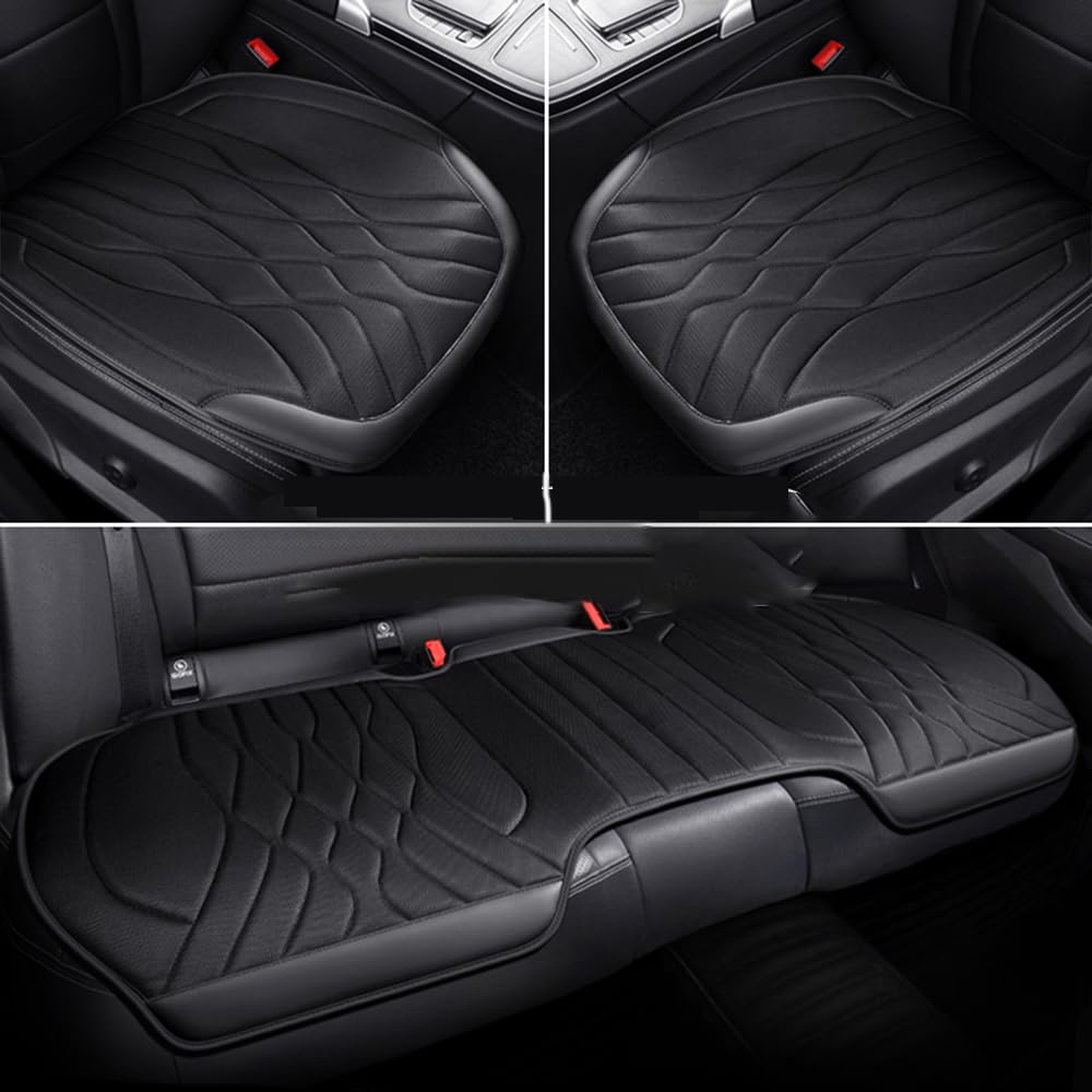 NGANOH Für Mercedes Benz AMG E Class Klasse E200 E200d E220d Auto-Sitzkissen, Backless Sitzkissen, Breathable Anti-Rutsch-Matte, leicht zu reinigen und installieren,D Black-3 von NGANOH