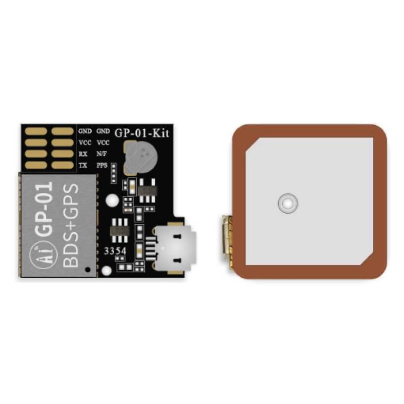 NGEN GPS BDS GNSS Satellite Positioning Development Board Kit with Ai-Thinker’s GP-01 Multi-Mode Satellite Positioning SoC Module with Integrated Ceramic Antenna for Navigation Smartwear Drones etc. von NGEN