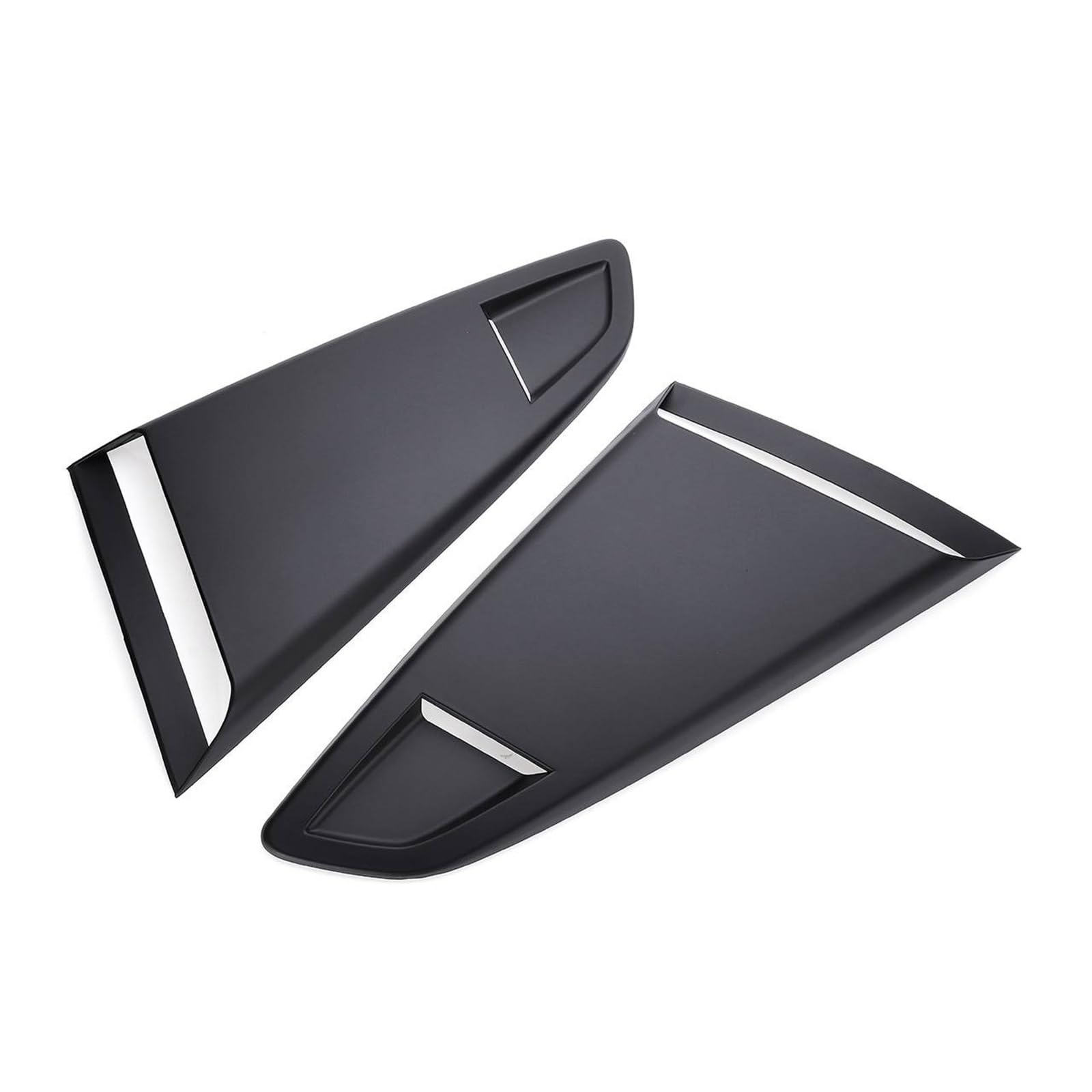 1/4 Viertel Auto Heckscheibe Lamellen Seitenentlüftungsschaufel Abdeckung Zierleiste Seitenentlüftungsschaufel Abdeckung Kompatibel for Ford/Mustang 2015-2020 2Dr(Matte Black) von NGFDSSBB