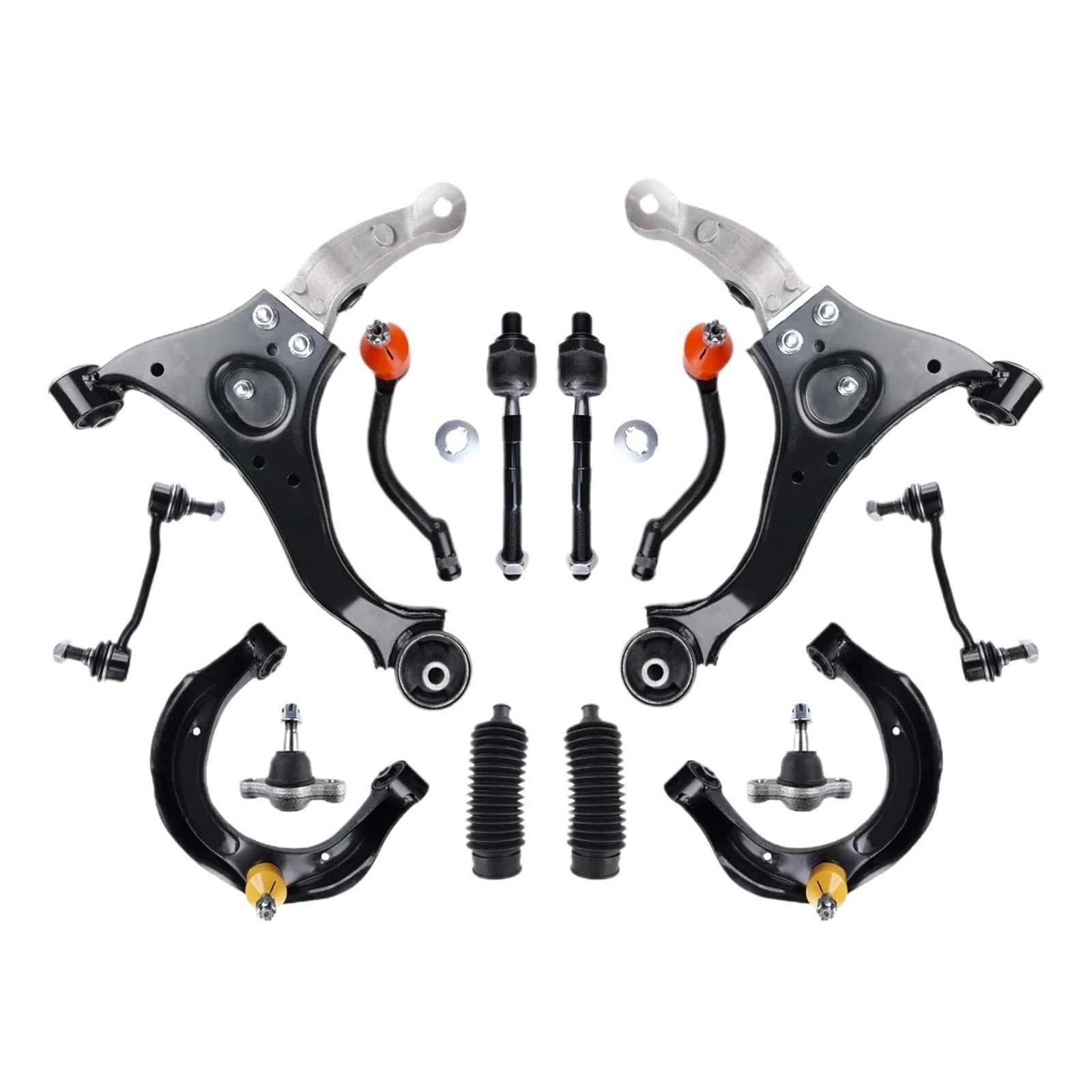 14 stücke Vorne Unten Querlenker Stabilisator Ende Link Spurstange Stiefel Set Kit Kompatibel for Hyundai Sonata 2006 2007 2008 von NGFDSSBB