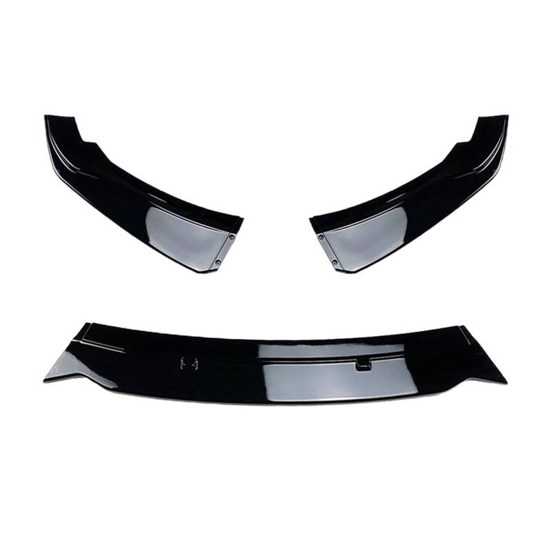 3 Stück Auto Frontstoßstange Lip Body Kit Spoiler Splitter PP Stoßstange Canard Lip Splitter Kompatibel for BMW F20 F21 116i 118i 120i 2011-2019(Glossy Black) von NGFDSSBB