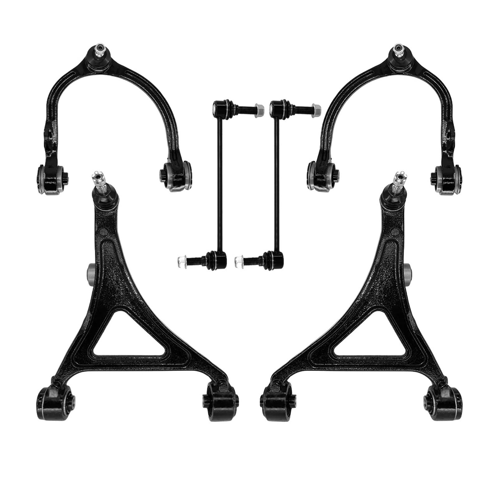 6-teiliges Front Lower Upper Control Arm Stabilisator Link Set Kompatibel for Chrysler 300 Kompatibel for Dodge Charger Kompatibel for Challenger 2012-2022 von NGFDSSBB