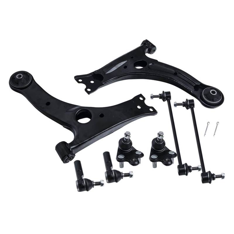 8 stücke Front Lower Arme W/Kugelgelenke LH & RH Kompatibel for Pontiac Vibe 2003-2008 von NGFDSSBB