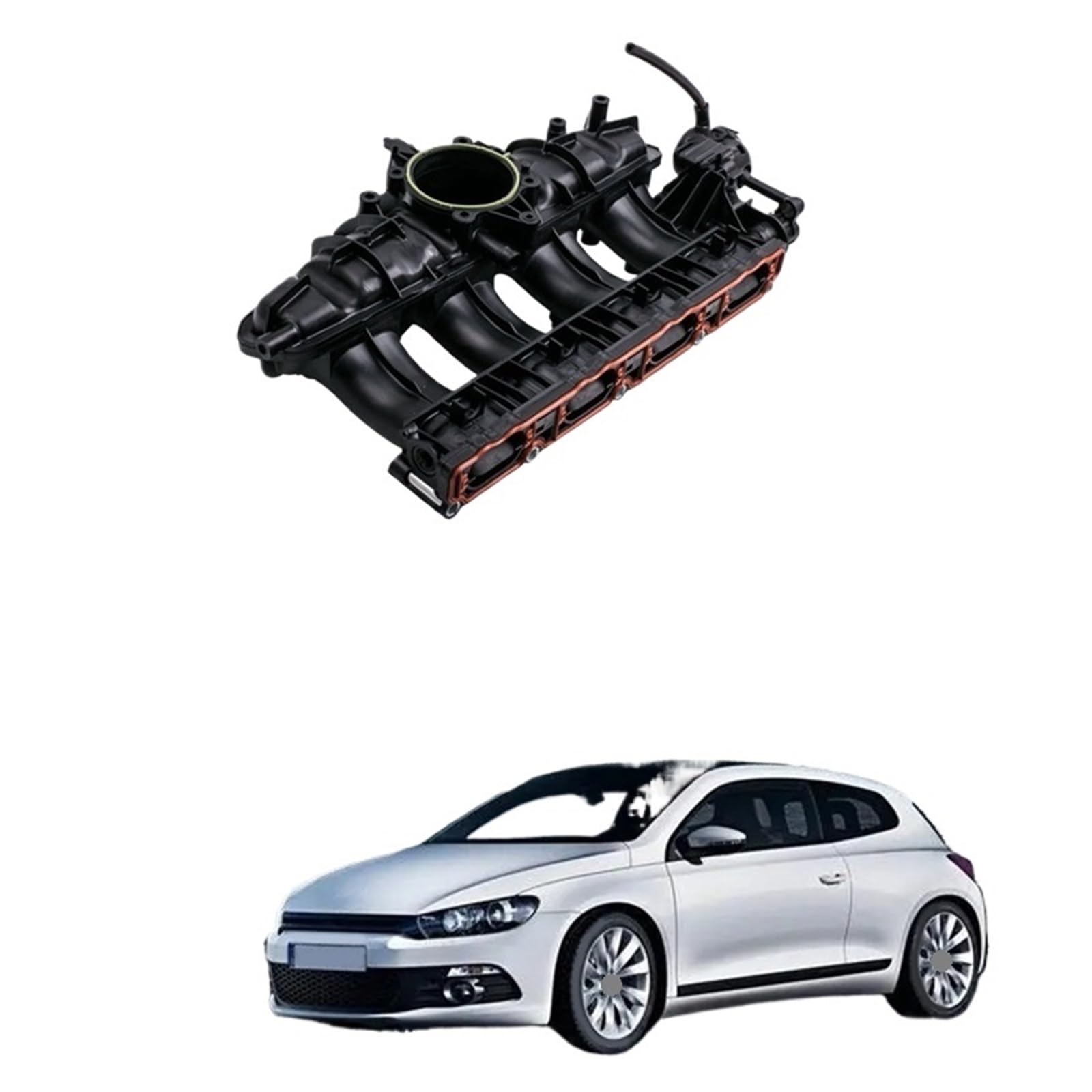 Air Intake Manifold for A3 Kompatibel for VW Scirocco 137 2008-2016 Coupe 2,0 TSI 06J133201AR, 06J133317AB, 06B905379G Teile Zubehör von NGFDSSBB