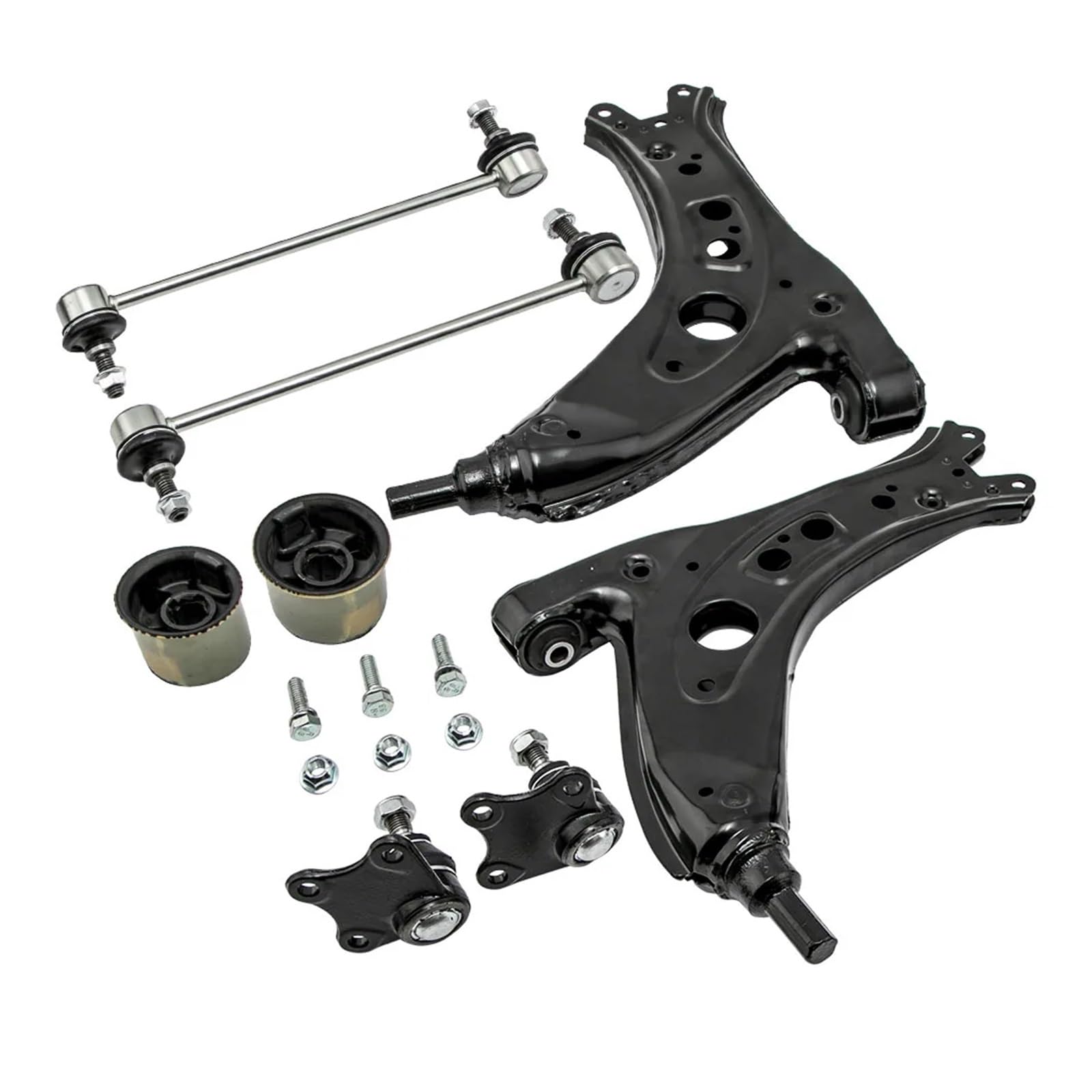 Aufhängungs-Querlenker-Kit for VW Fox Polo 9N for Seat Ibiza 4, kompatibel mit Skoda Fabia 6Q0407151DS2 6Q0407151DS5 von NGFDSSBB