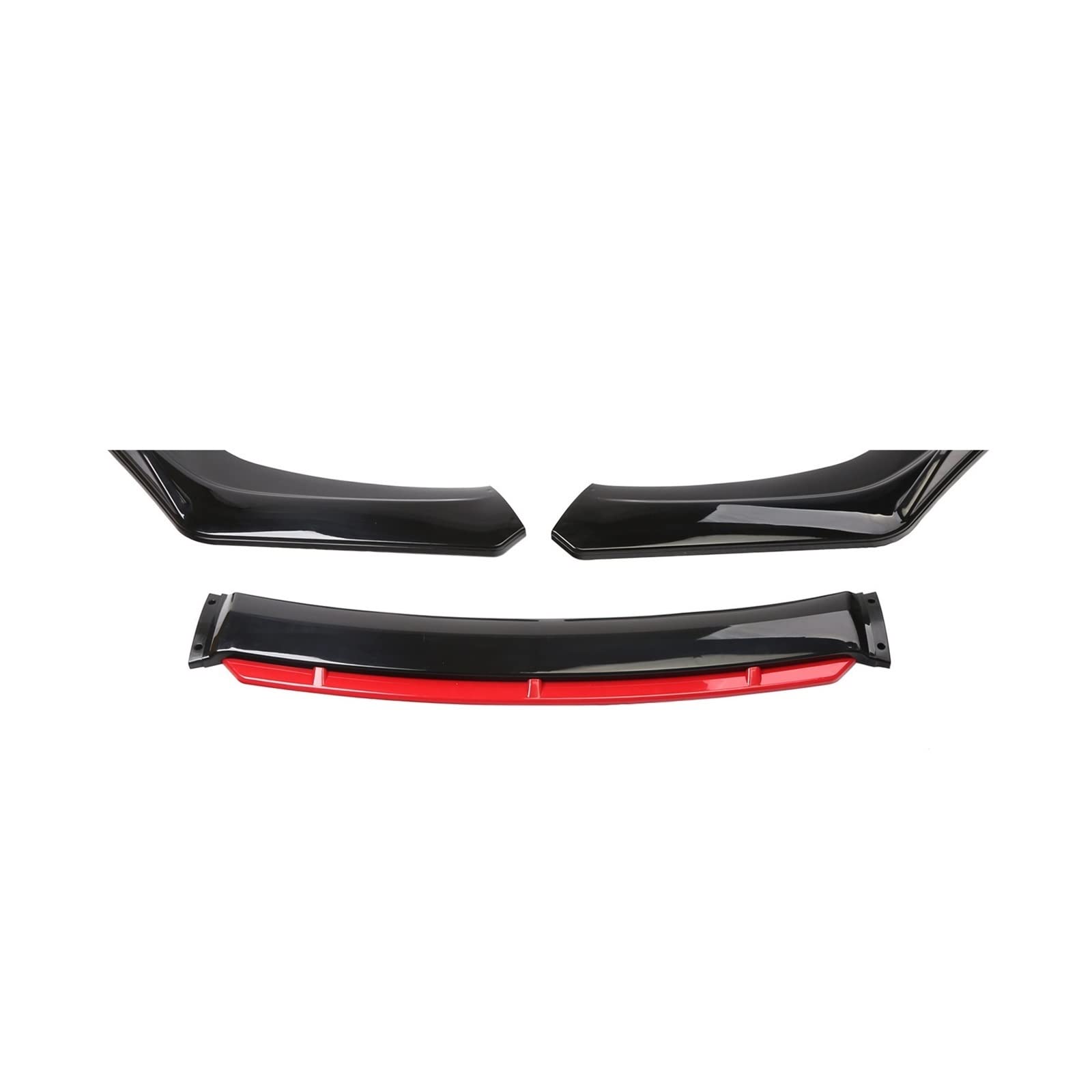 Frontspoilerlippe Kompatibel for Mazda 3 Axela 6 Atenza CX5 CX-4 Spoiler Splitter Diffusor Body Kit Guards Universal Fit Autozubehör(Black Red) von NGFDSSBB
