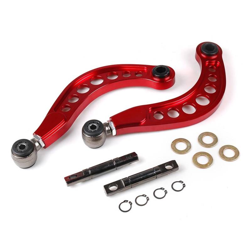 HINTEN OBEREN QUERLENKER CAMBER KIT SI Kompatibel for Honda CIVIC FA1 FA2 FD1 FD2 R18 2006-2011(Red) von NGFDSSBB