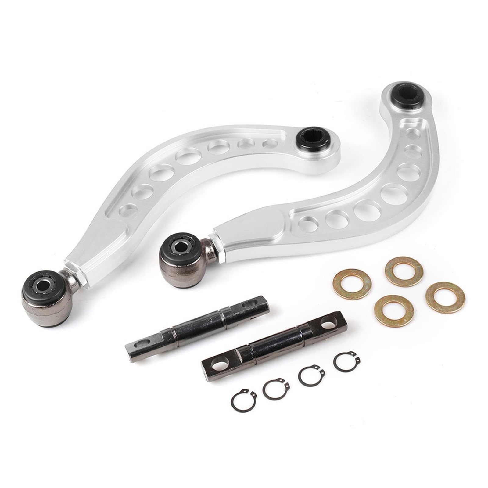 HINTEN OBEREN QUERLENKER CAMBER KIT SI Kompatibel for Honda CIVIC FA1 FA2 FD1 FD2 R18 2006-2011(Silver) von NGFDSSBB