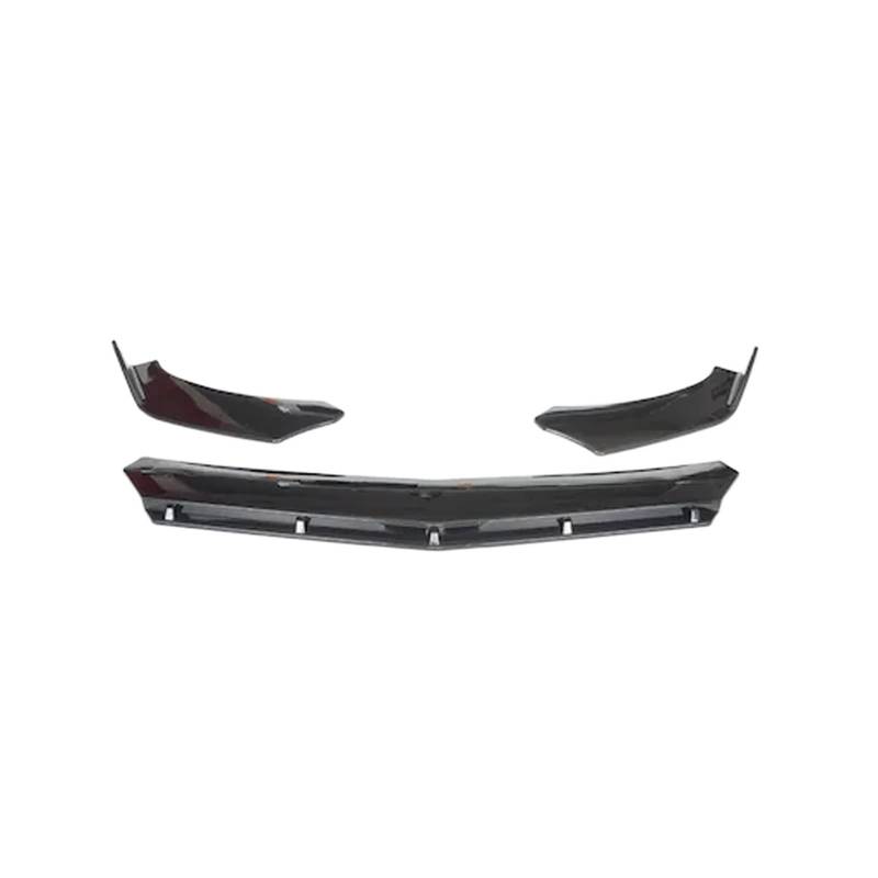 Kompatibel mit Seat Ibiza MK5 Facelift FR/CUPRA, Auto-Frontstoßstangenlippe, 3-teilig, glänzend schwarz, Splitter-Diffusor, Lippenkörper-Kit, Spoiler-Stoßstangen von NGFDSSBB