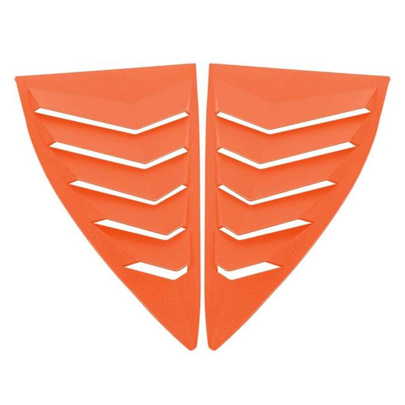 MX Seitenfenster-Lamellen, Sonnenschutz for die Windschutzscheibe, passend for Chevrolet Camaro 2010–2015, LS LT RS SS GTS(Orange) von NGFDSSBB