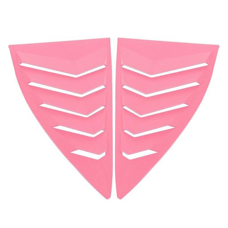 MX Seitenfenster-Lamellen, Sonnenschutz for die Windschutzscheibe, passend for Chevrolet Camaro 2010–2015, LS LT RS SS GTS(Pink) von NGFDSSBB