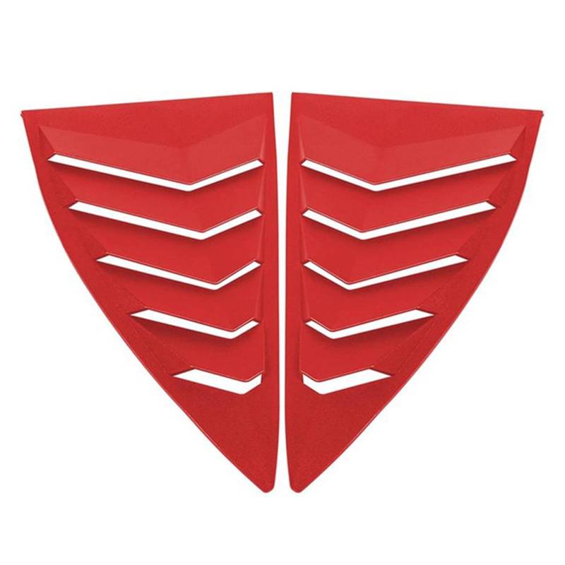 MX Seitenfenster-Lamellen, Sonnenschutz for die Windschutzscheibe, passend for Chevrolet Camaro 2010–2015, LS LT RS SS GTS(Red) von NGFDSSBB