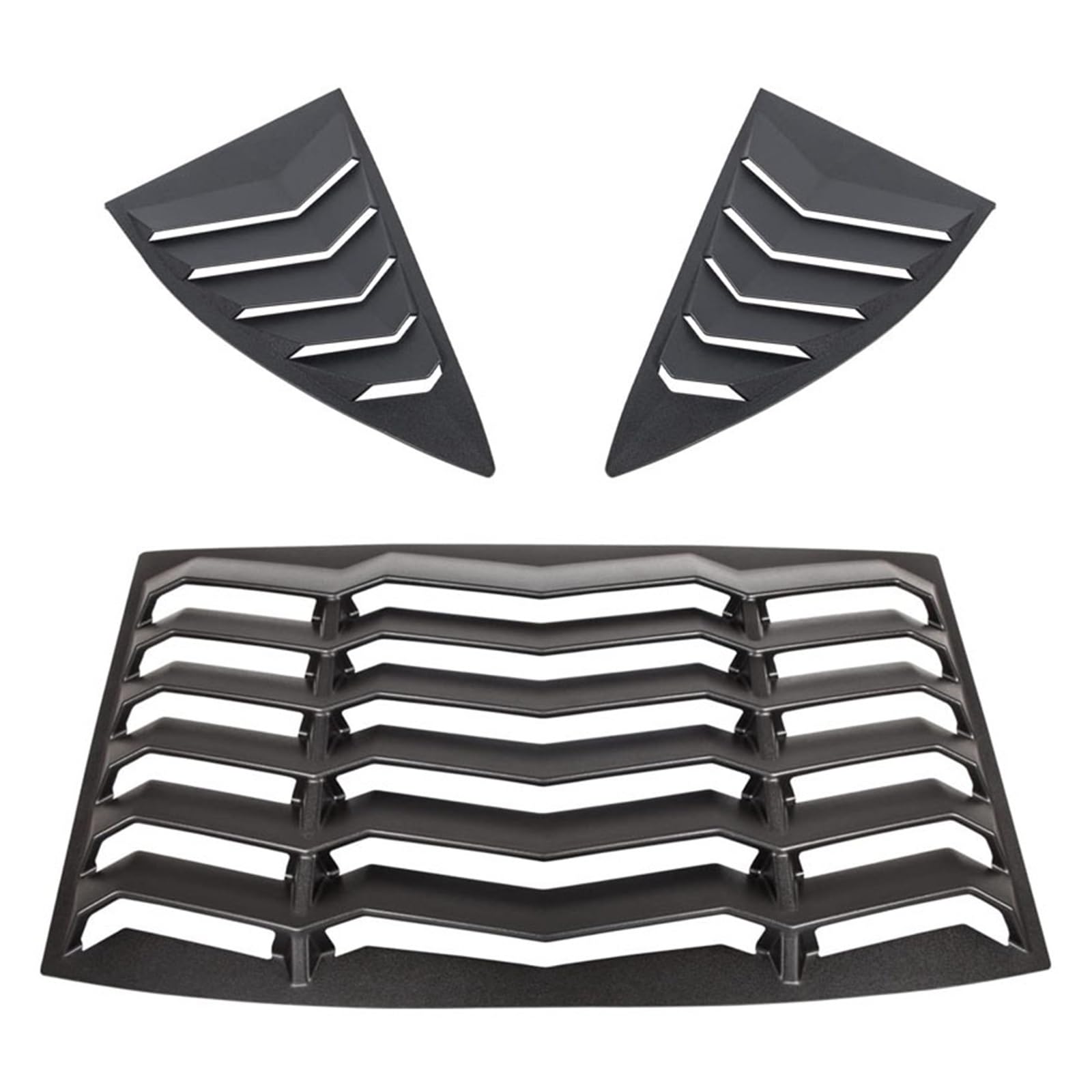 Sonnenschutz for Heck- und Seitenfenster im GT-Stil, kompatibel mit Chevrolet Camaro 2010–2015 (Mattschwarz) von NGFDSSBB