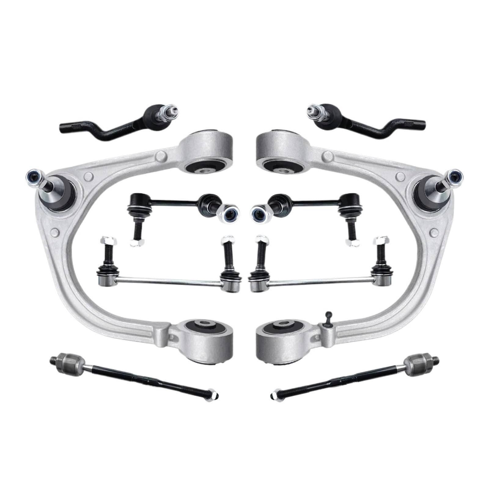 Vordere obere Querlenker, Stabilisatorverbindung, Spurstange, 10-teiliges Set, kompatibel mit Cadillac CTS RWD 2008 2009 2010 2011 2012 2013 2014 von NGFDSSBB