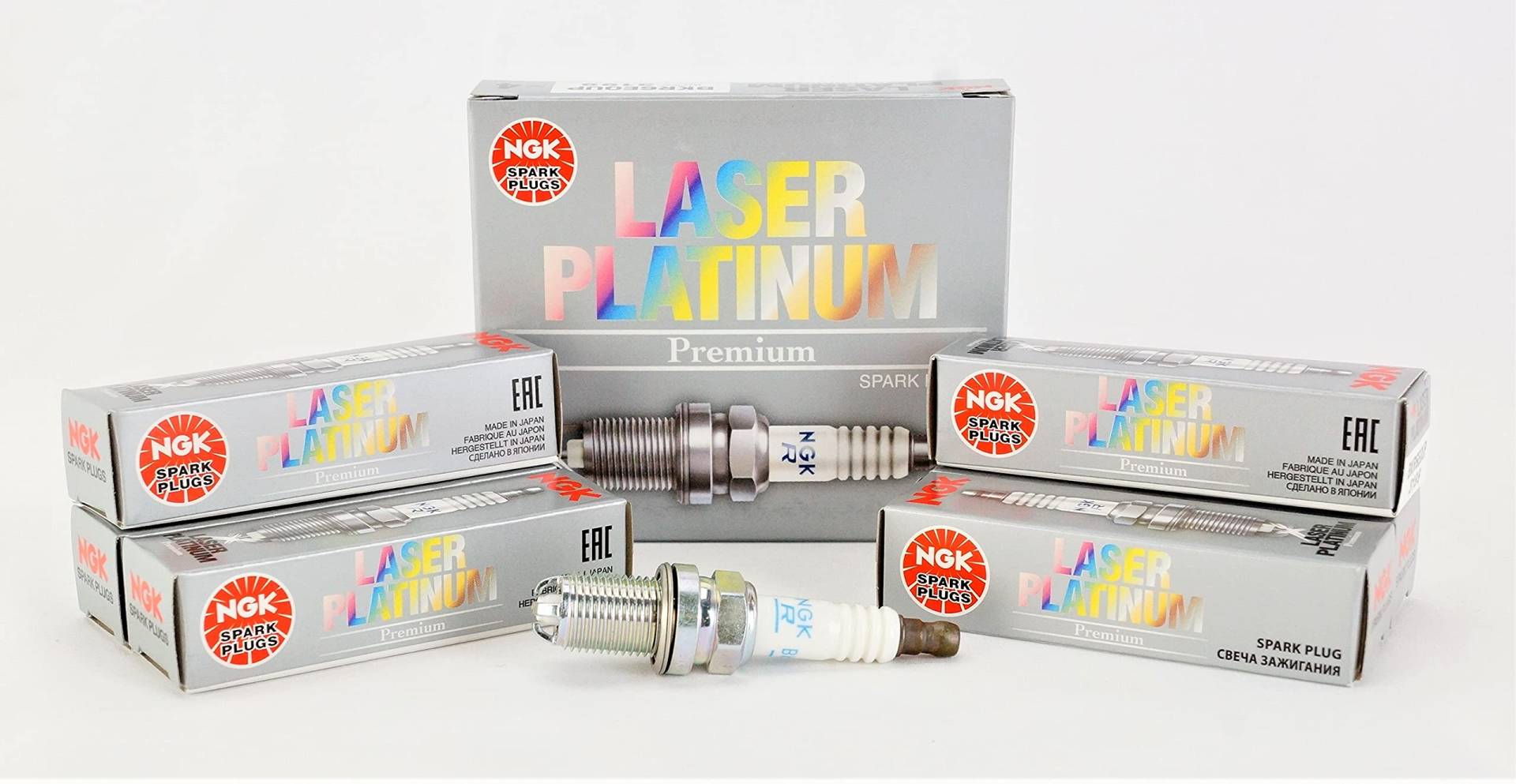 6 neue Zündkerzen NGK Laser Platinum OEM Upgrade Set für E39 E46 M54 von NGK