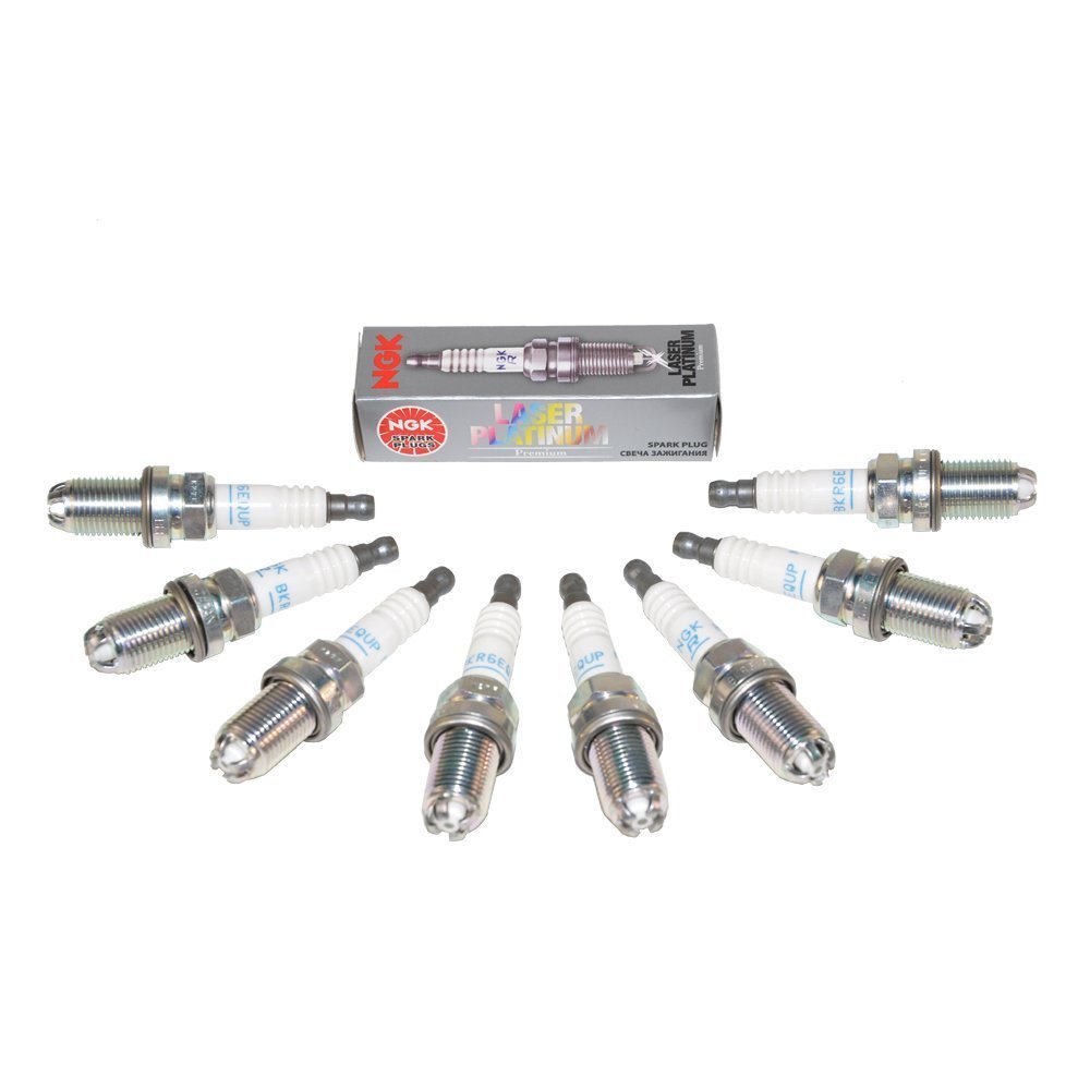 BMW Spark Plugs, Plug Set Laser Platinum NGK OEM 3199 (8pcs) by NGK von NGK