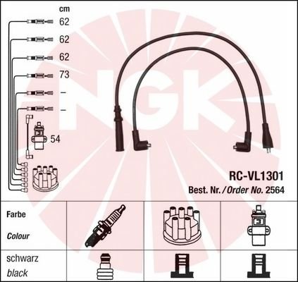 NGK 2564 Zündleitungssatz von NGK