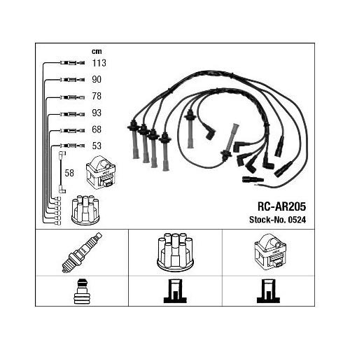 NGK 524 Zündleitungssatz von NGK