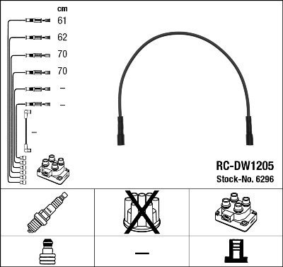 NGK 6296 Zündleitungssatz von NGK