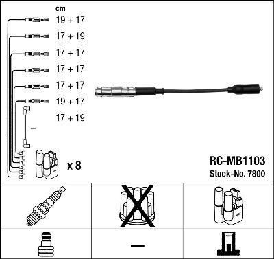 NGK 7800 Zündleitungssatz von NGK