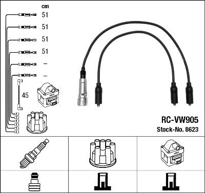 NGK 8623 Zündleitungssatz von NGK