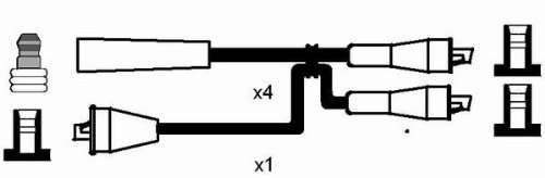 NGK 905 Zündleitungssatz von NGK