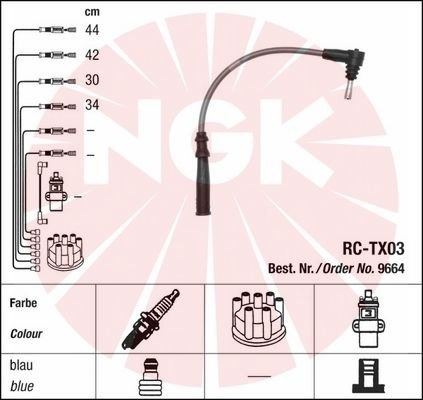 NGK 9664 Zündleitungssatz von NGK