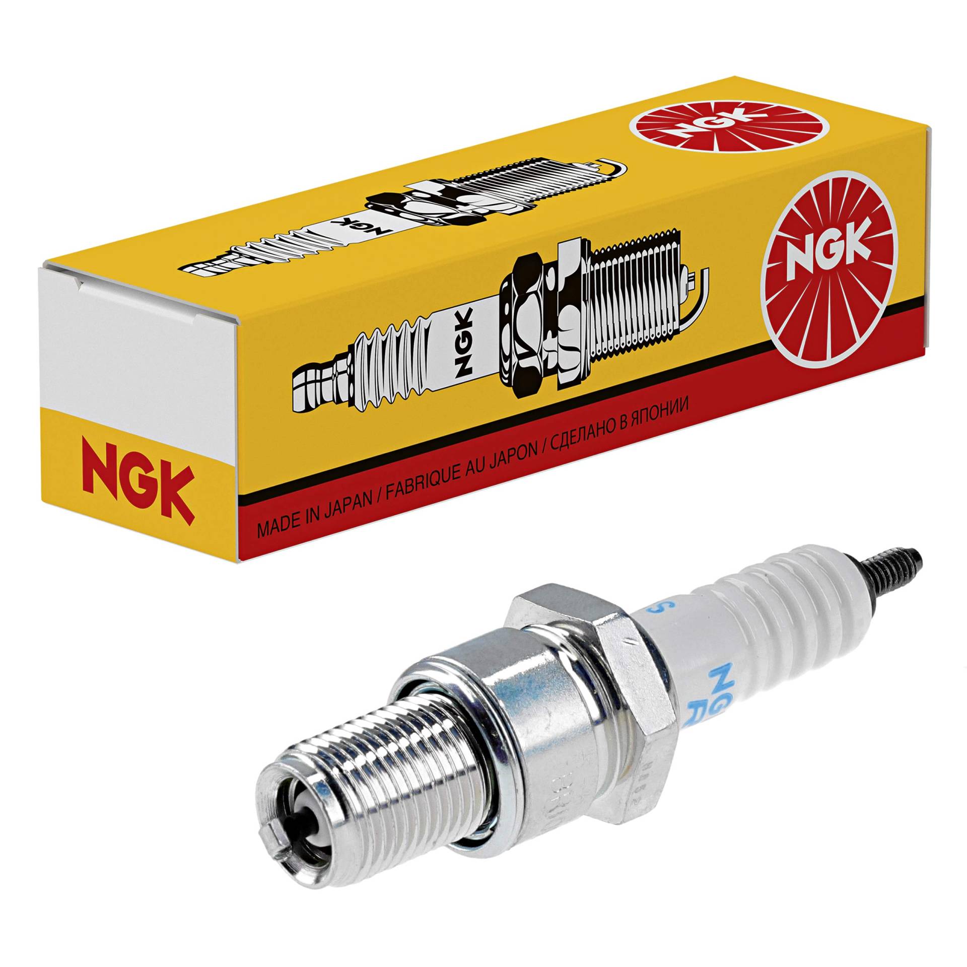 NGK BR10ECS Zündkerze, BR10ECS ccm, Nickel, mit Auto, ohne von NGK