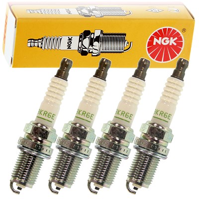 Ngk 4x Zündkerze [Hersteller-Nr. 4856] für Audi, Austin, Chrysler, Citroën, Dacia, Fiat, Hyundai, Kia, Lada, Land Rover, Mercedes-Benz, Nissan, Peugeo von NGK