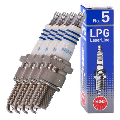 Ngk 4x Zündkerze LPG Laser Line 2 [Hersteller-Nr. 1497] für Alfa Romeo, Aston Martin, Audi, Austin, Autobianchi, BMW, Chevrolet, Chrysler, Citroën, Da von NGK