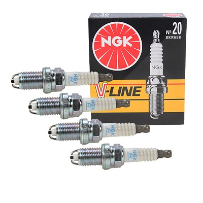 Ngk 4x Zündkerze [Hersteller-Nr. 4388] für BMW, Citroën, Dacia, Fiat, Gm Korea, Lancia, Mercedes-Benz, Opel, Peugeot, Renault von NGK