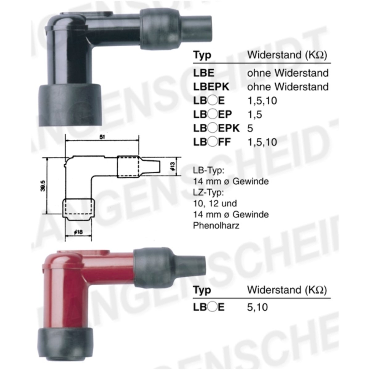 Ngk 5880110 zündkerzenstecker  lb01e von NGK