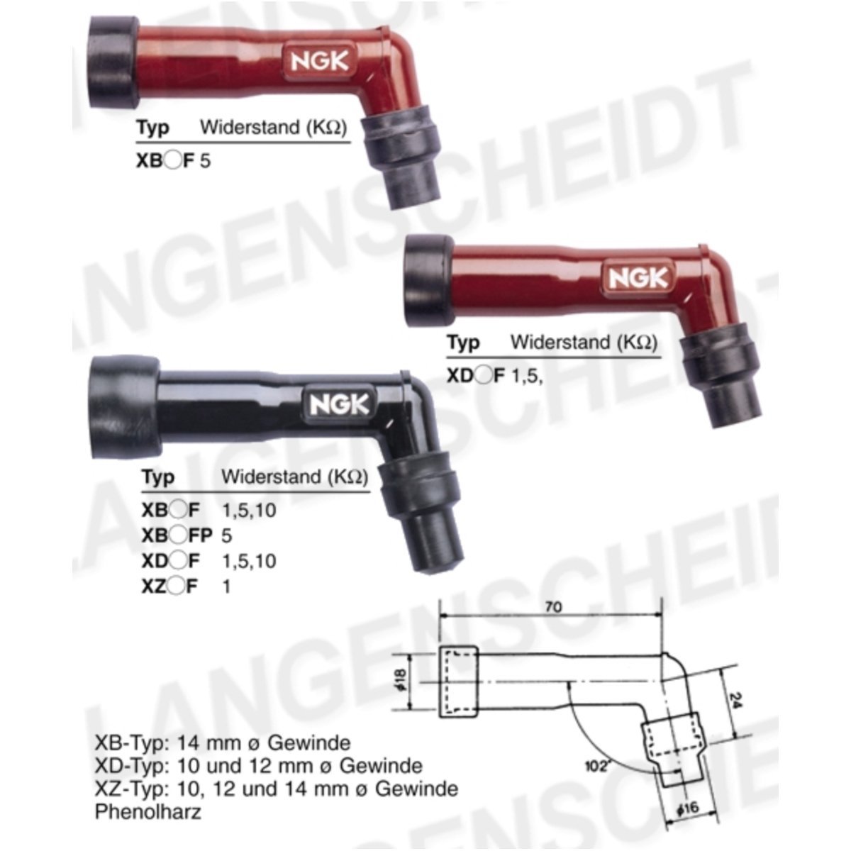 Ngk 5987680 zündkerzenstecker  xd05f-r von NGK