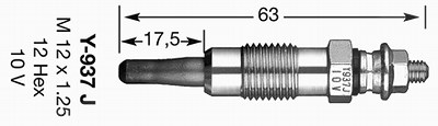 Ngk Glühkerze [Hersteller-Nr. 7503] für Ford von NGK