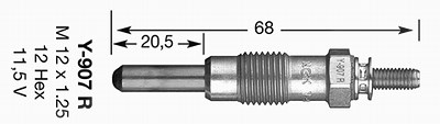 Ngk Glühkerze [Hersteller-Nr. 4479] für Ford von NGK