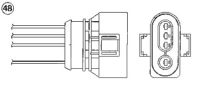 Ntk Lambdasonde [Hersteller-Nr. 5748] für VW, Skoda, Audi von NTK