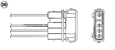 Ntk Lambdasonde [Hersteller-Nr. 0283] für Mazda, Seat, Skoda, VW von NTK