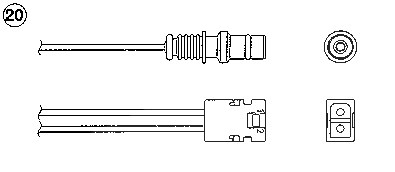 Ntk Lambdasonde [Hersteller-Nr. 91071] für Mercedes-Benz von NTK