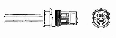 Ntk Lambdasonde [Hersteller-Nr. 7860] für Mercedes-Benz von NTK