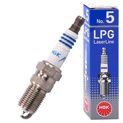 Ngk Zündkerze LPG Laser Line 5 [Hersteller-Nr. 1516] für Ford, Ford Usa, Jaguar, Aston Martin, Alpine, Cadillac, Austin, Buick, Citroën, Chevrolet, La von NGK