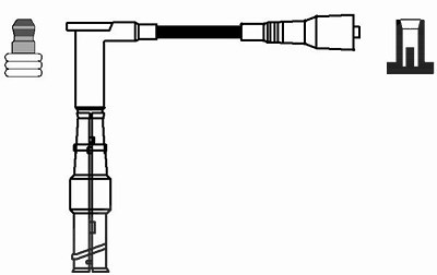 Ngk Zündleitung [Hersteller-Nr. 36498] für Mercedes-Benz von NGK