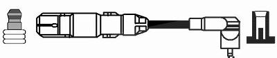 Ngk Zündleitung [Hersteller-Nr. 38774] für Seat, Skoda, VW von NGK