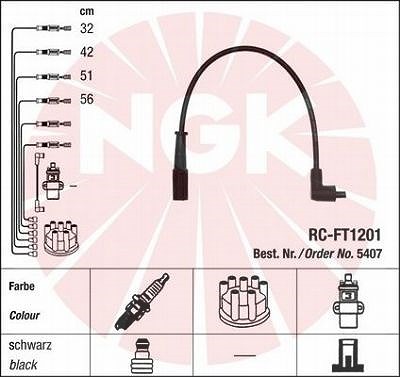 Ngk Zündleitungssatz [Hersteller-Nr. 5407] von NGK