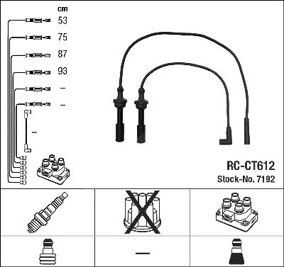 Ngk Zündleitungssatz [Hersteller-Nr. 7192] für Citroën von NGK