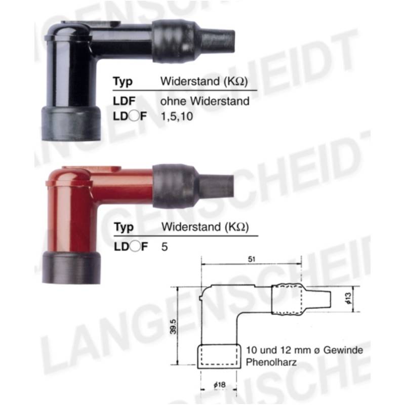 Zündkerzenstecker ngk ld01f von NGK