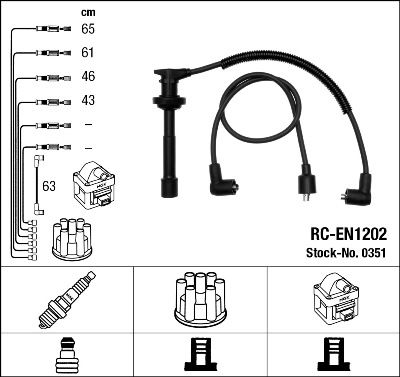 Zündleitungssatz NGK 0351 von NGK