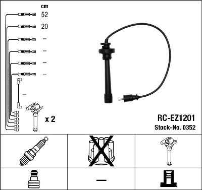 Zündleitungssatz NGK 0352 von NGK