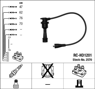 Zündleitungssatz NGK 2570 von NGK